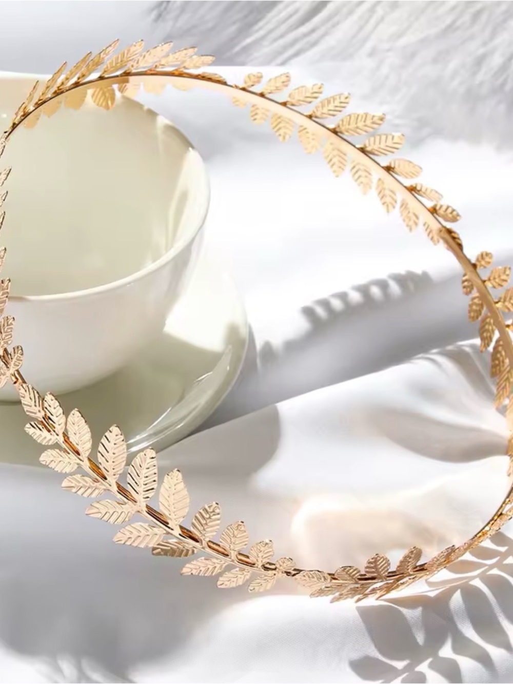 Gold Leaf Headband Women's Hair Accessory
